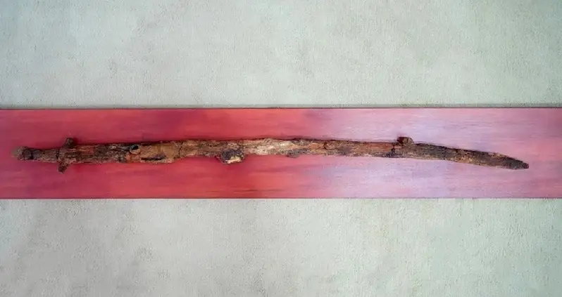 Archaeologists In Russia Just Unearthed An Exceptionally Long Medieval Sword Once Wielded By An Unusually Large Warrior