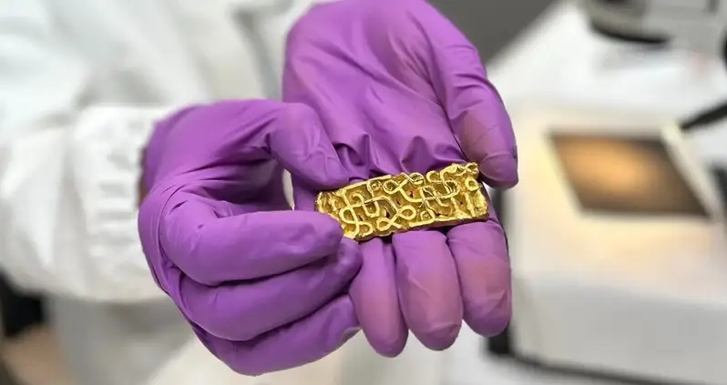 A Hiker In Norway Just Stumbled Upon A 1,500-Year-Old Gold Ornament That Once Adorned A Warrior’s Sword