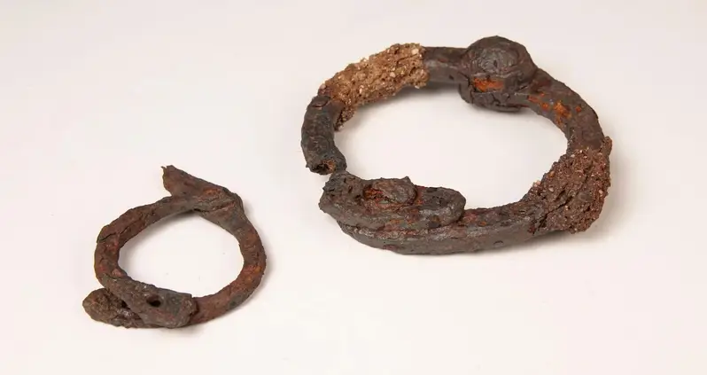 Iron Shackles Worn By Slaves 2,300 Years Ago Found Alongside Ancient Weapons In Northern France