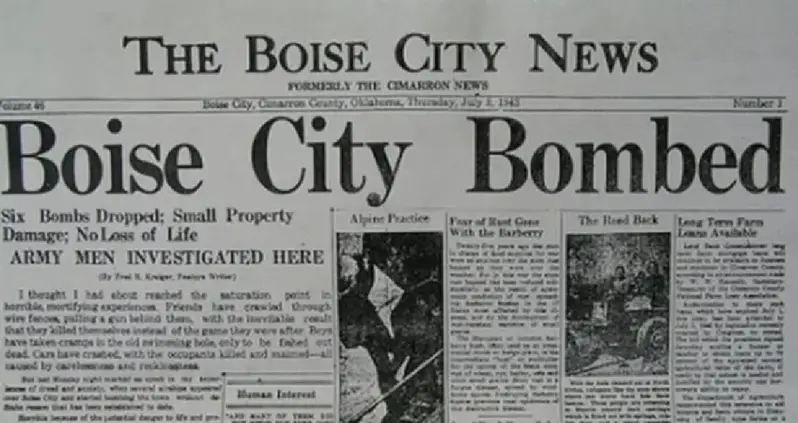 The Astonishing Story Of The Boise City Bombing, When The U.S. Military Accidentally Bombed An American Town During World War II