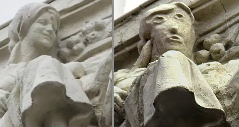 Spanish Town Outraged By Botched Restoration That Turned A Historic Statue Into A ‘Potato Head’