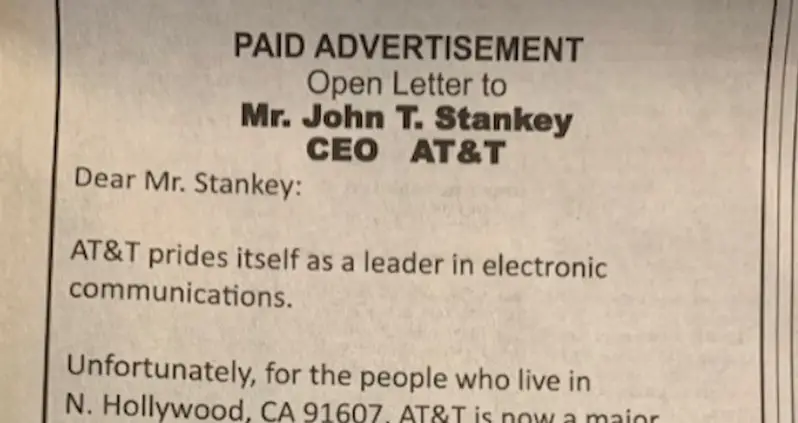 Elderly Man Buys Wall Street Journal Ad To Complain About His Slow Internet Speeds