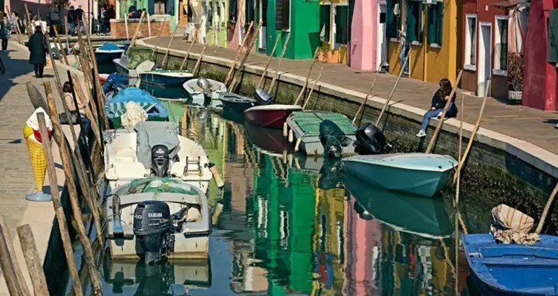The Rainbow Painted Island Of Burano, Italy