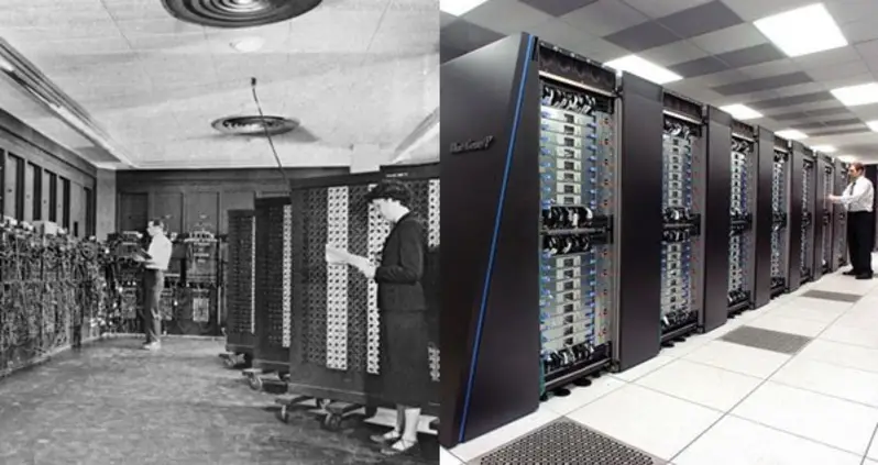 Then And Now: The World’s Very First Computer Vs. Today’s Supercomputers
