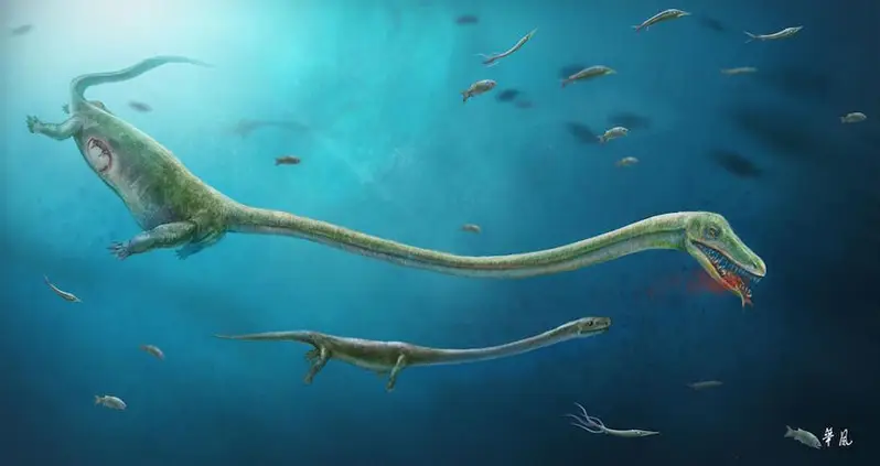 Fossilized Dinosaur-Like “Sea Serpent” Found With A Baby In Its Belly
