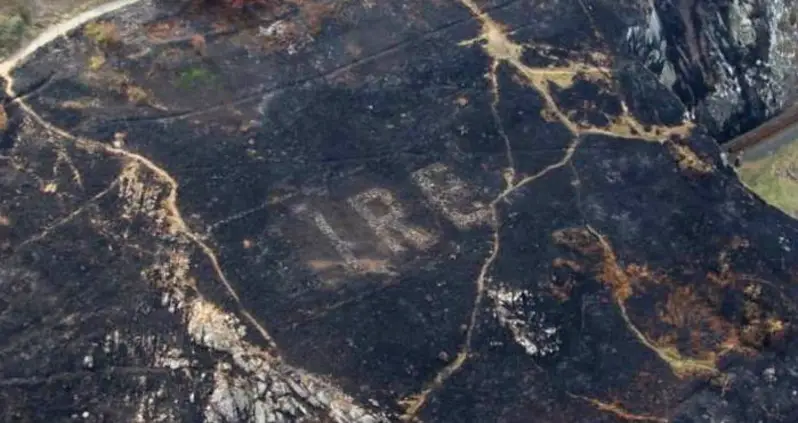 Hidden World War II Message Carved Into Irish Coast Revealed By Wildfire