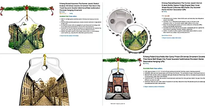 Amazon Removes Christmas Products Featuring Images Of Auschwitz After Online Blowback
