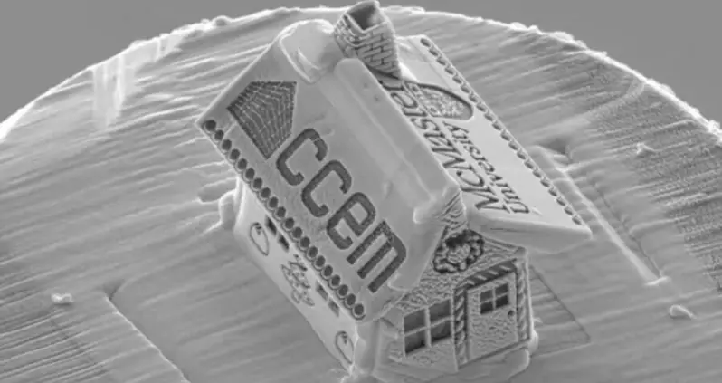 Scientist Creates Tiny ‘Gingerbread House’ 10 Times Smaller Than The Width Of A Human Hair