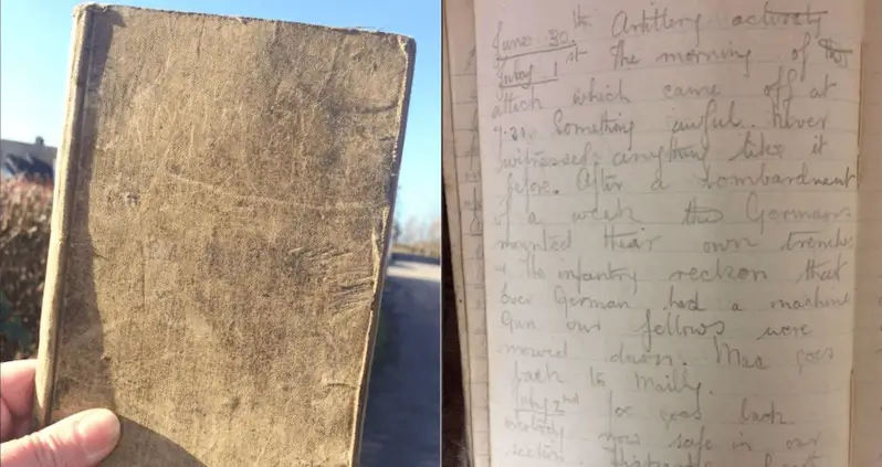 World War I Diary Recounting The Horrific Battle Of The Somme Found In The U.K.