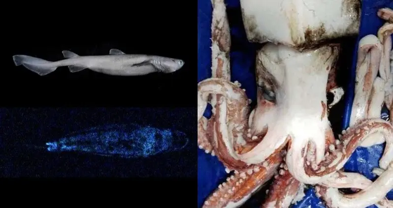 Rare Giant Squid And Glow-In-The-Dark Sharks Found Near Sunken Continent Of Zealandia