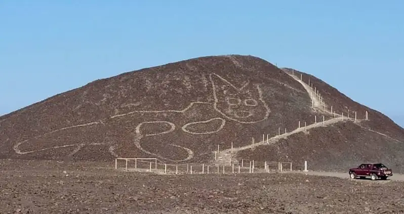 Archaeologists Unearth Massive Cat Geoglyph From 2,000 Years Ago In Peru
