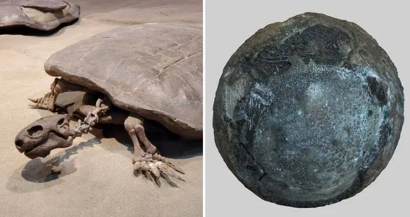 Paleontologists In China Just Discovered A Prehistoric Egg Fossil From A Nearly Human-Sized Turtle — With A Baby Inside