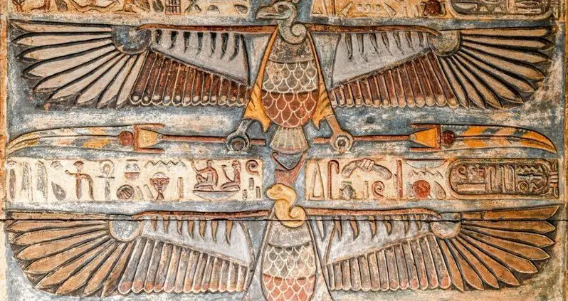 Temple Restoration Project In Egypt Reveals Dozens Of Colorful Carvings Beneath Centuries Of Bird Poop