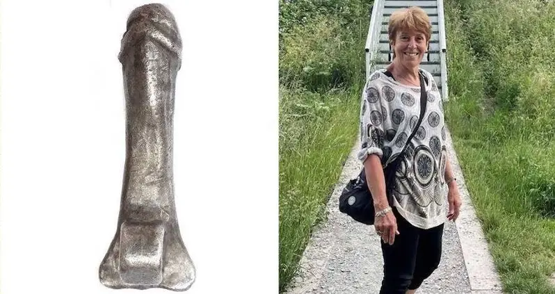 Retired Metal Detectorist Finds 2,000-Year-Old Roman Penis Pendant On An English Farm