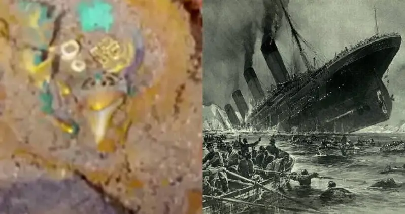Stunning Gold Necklace Adorned With Megalodon Tooth Found Among <em>Titanic</em> Wreckage