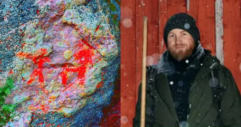 Norwegian Dad Hiking With His Family Spots Rock Paintings From The Bronze Age