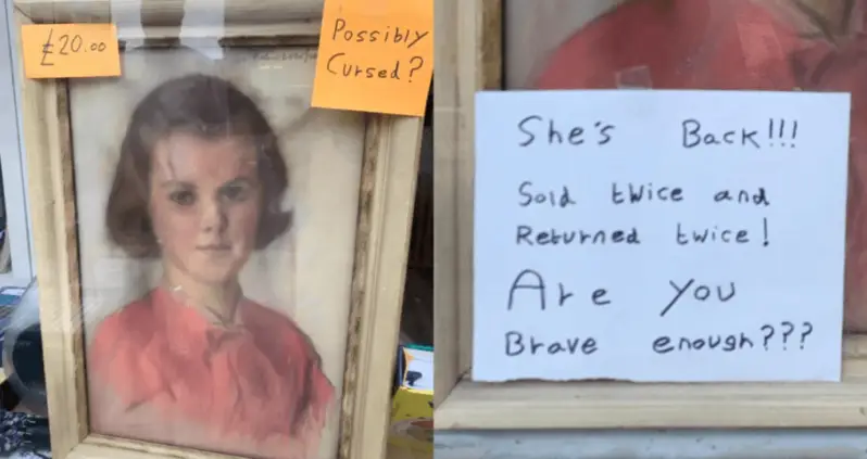 This ‘Cursed’ Painting Was Returned To A UK Thrift Shop Twice — Then Sold Online For $2,000
