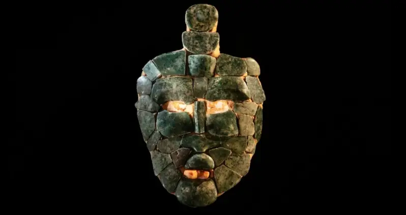 Jade Mask Discovered In The Tomb Of A Maya King In Guatemala