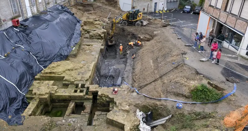An Incredible 600-Year-Old Castle Complete With A Moat Was Just Uncovered Beneath A Historic Hotel In France