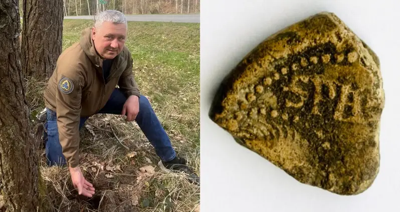 Metal Detectorist In Poland Stumbles Upon The Broken Seal Of A 14th-Century Pope’s Decree