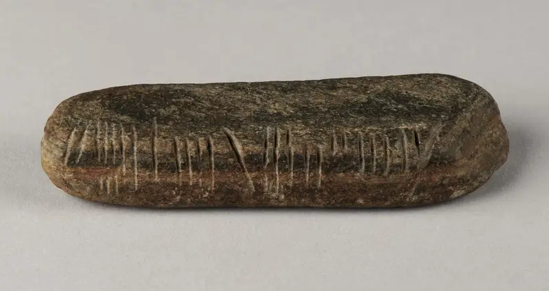 A 1,600-Year-Old Stone Covered In The Pre-Latin Ogham Script Was Uncovered In An English Garden