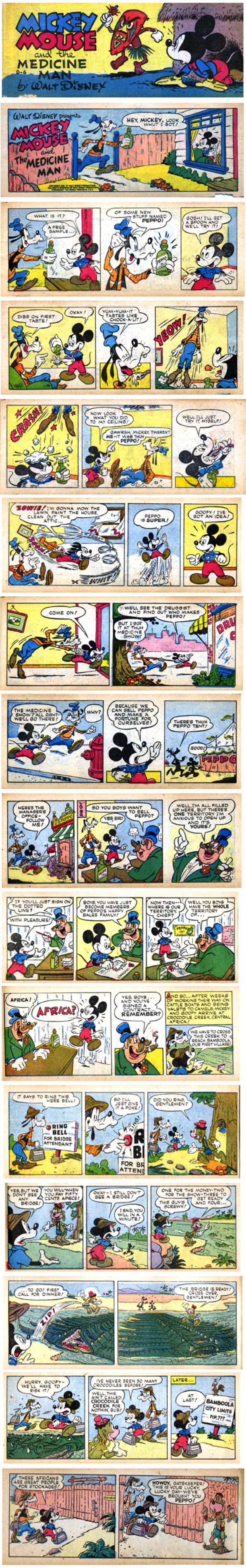 Mickey Mouse Speed Dealer Comic