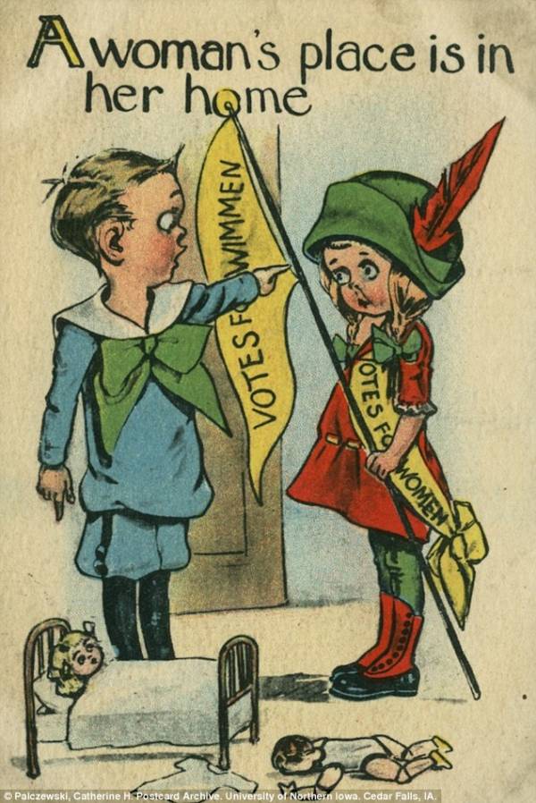 Unbelievably Sexist Postcards From The Anti Suffrage Movement 