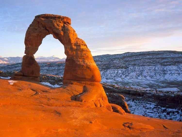 A View From The Formations At Arches National Park