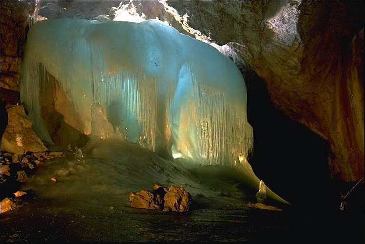 Intricate Ice Caves Eisriesenwelt