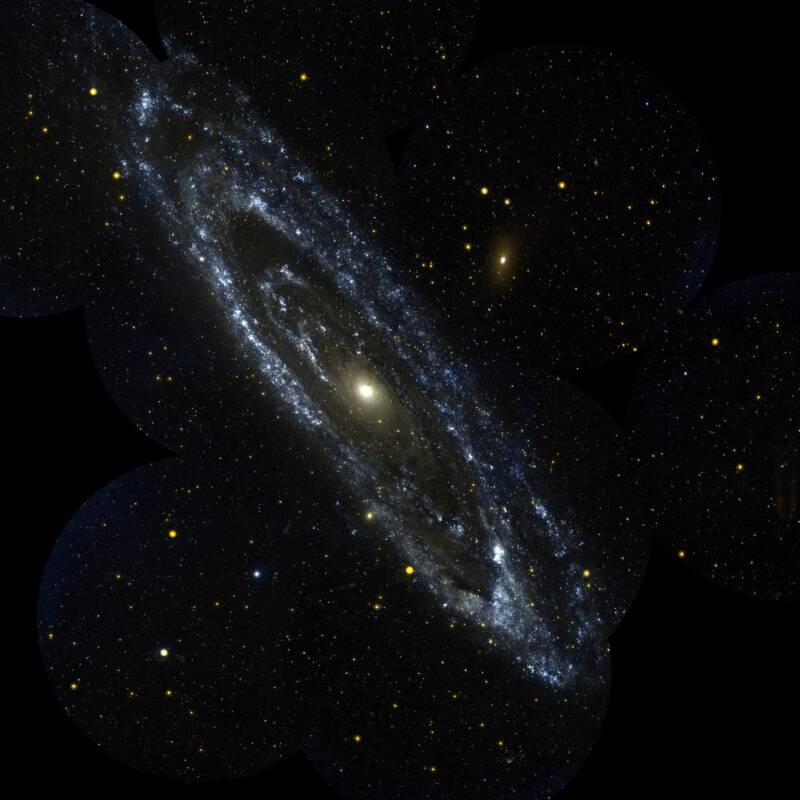 andromeda galaxy spitzer space telescope