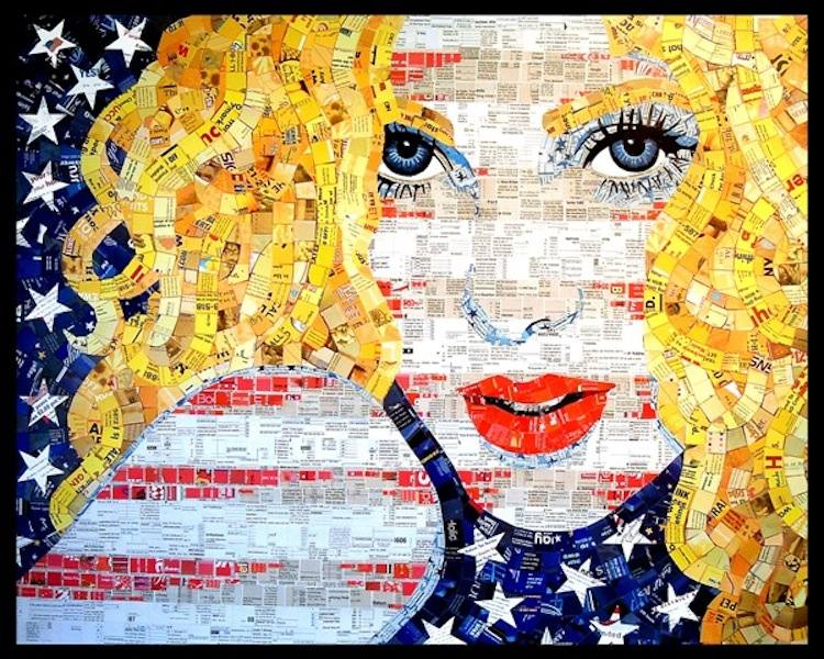 Recycled Art All American Girl