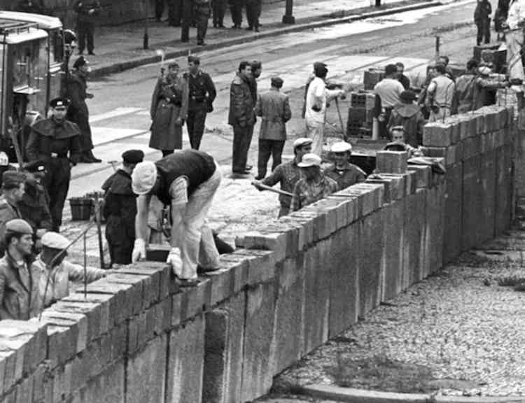 Berlin Wall Construction Photograph