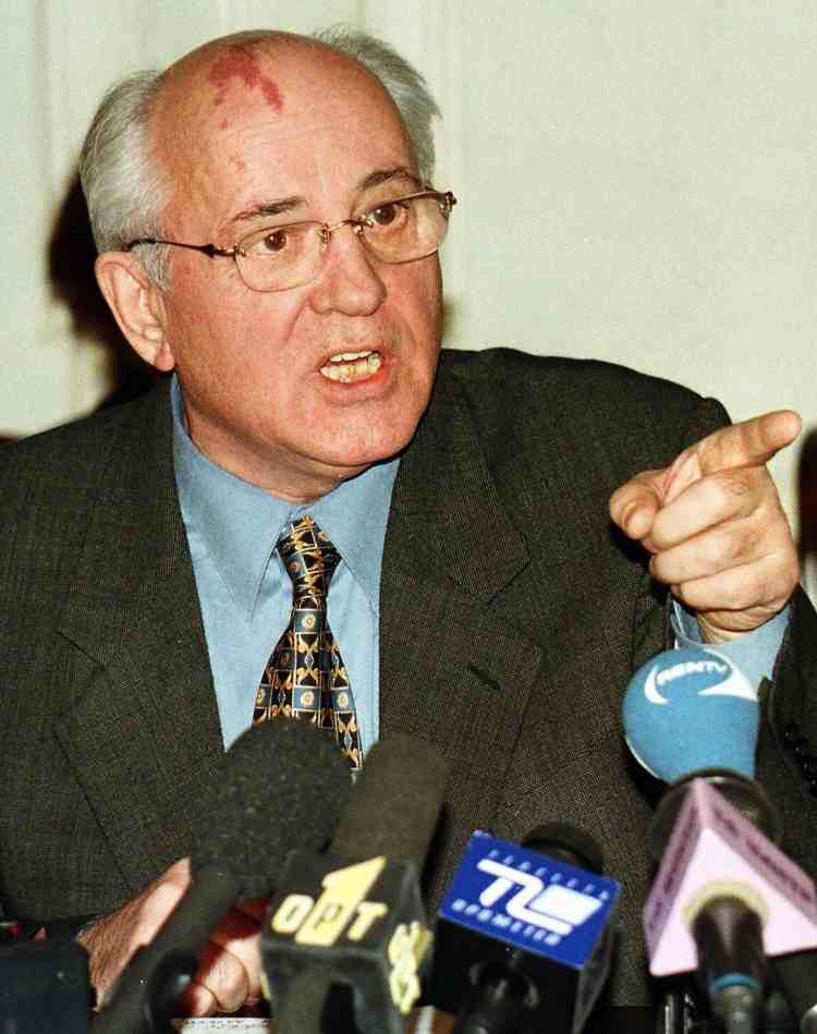 Mikhail Gorbachev At The Berlin Wall