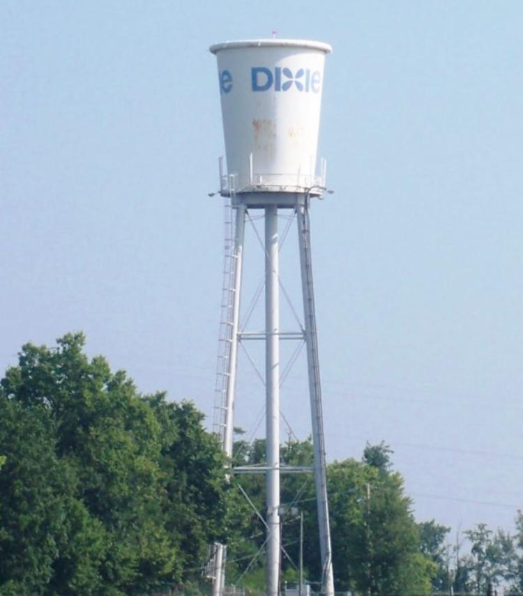 Dixie Cup Water Tower In Lexington Kentucky