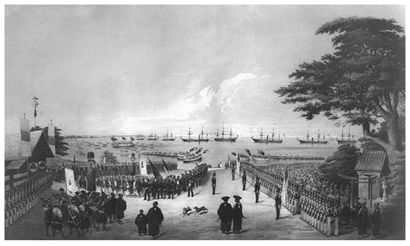 FirstContact1 Commodore Perry Arrival