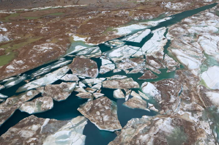 Sea Ice at the Petermann Glacier