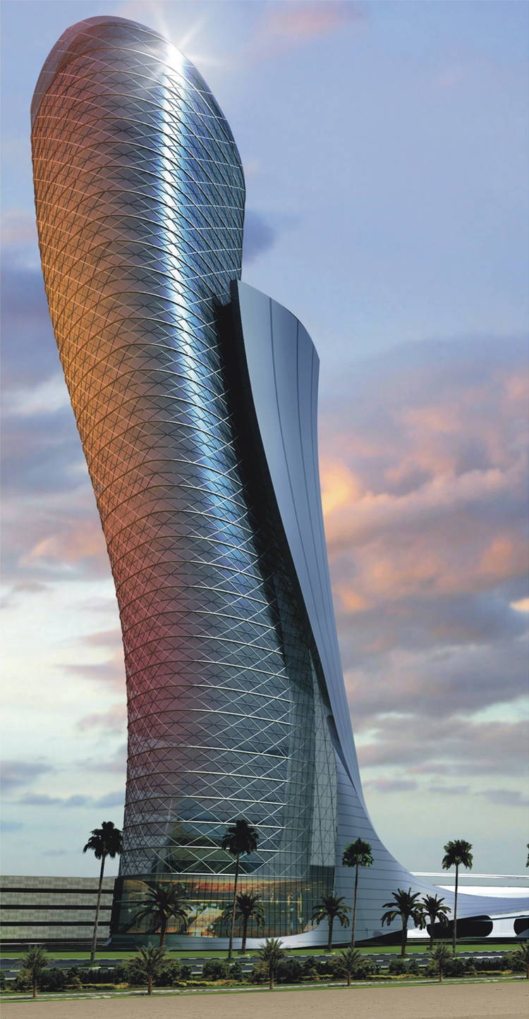 ADNEC Capital Gate Skyscrapers