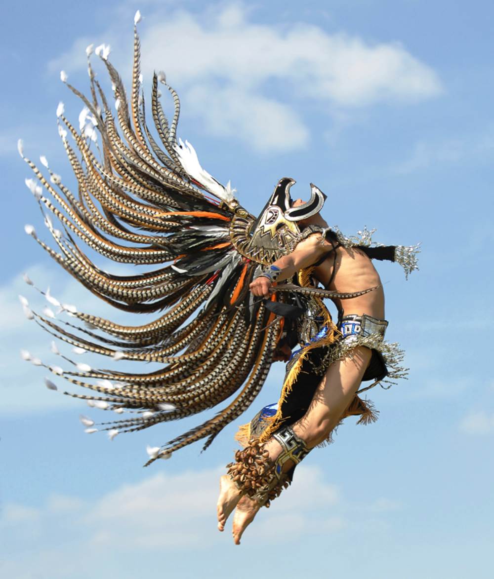 Aztec Warrior Jumping