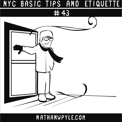 GIF Guide To New York City Holding Doors