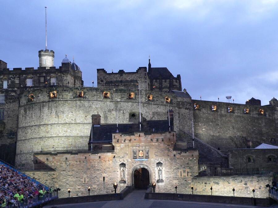 Edinburgh Castle At Night