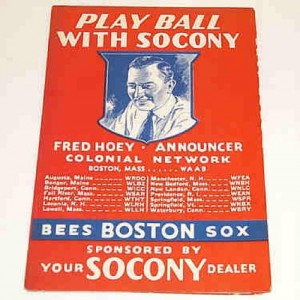 Old Baseball Teams Boston Bees Playbook