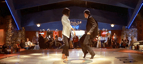 Pulp Fiction Dancing Cinemagraph GIF