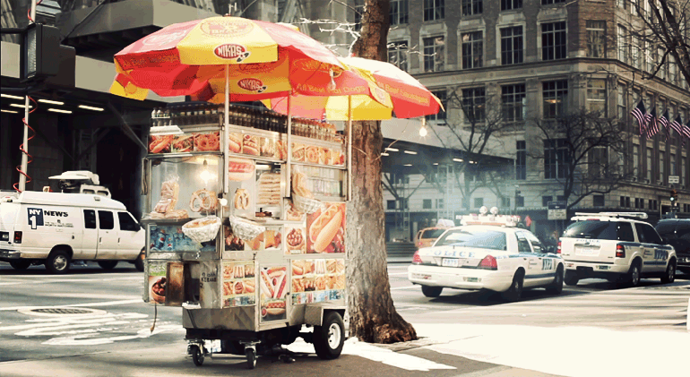 Hot Dog Cart Cinemagraph