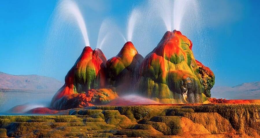 Fly Geyser, The Rainbow Wonder Of The Nevada Desert