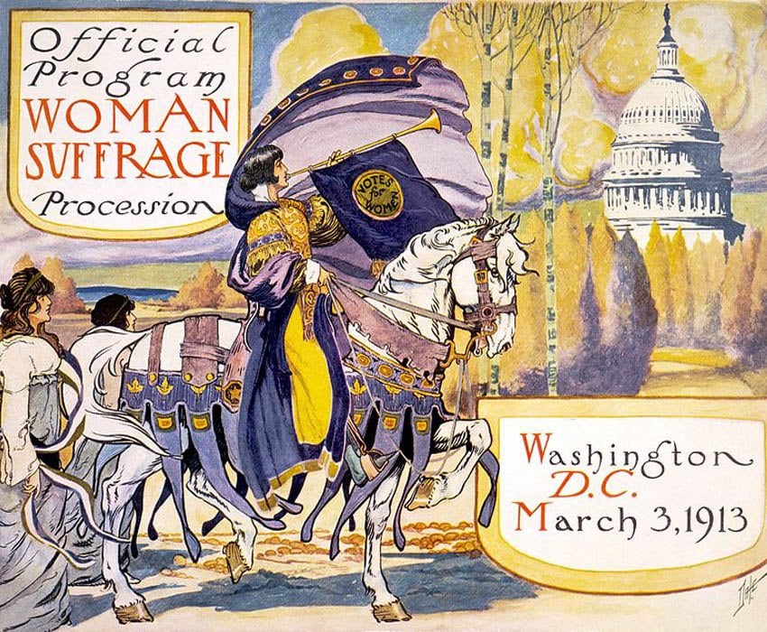 Suffrage Movement Art March Program