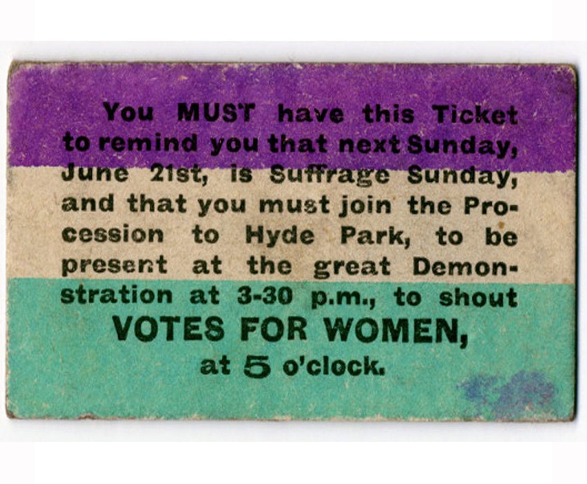 Suffrage Movement Ticket