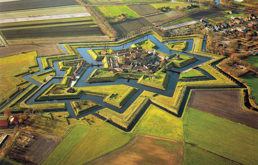 Fort Bourtange Aerial Photography