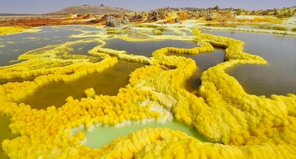 Ethiopia Volcanic Landscape Yellow