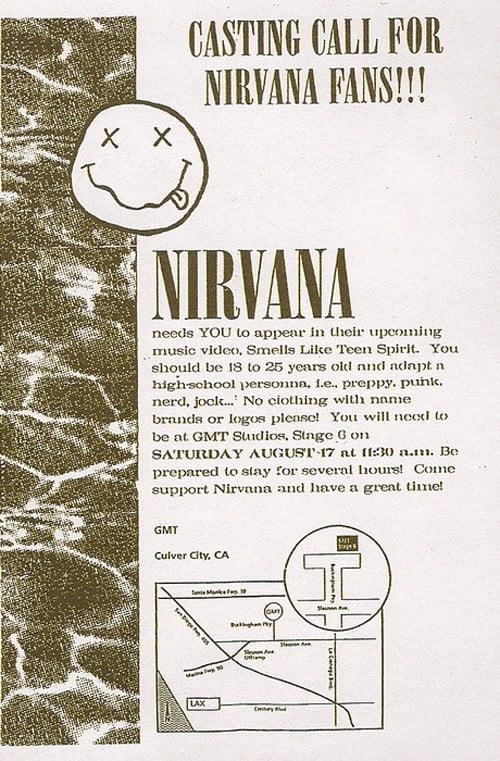 Nirvana Casting-Aufruf