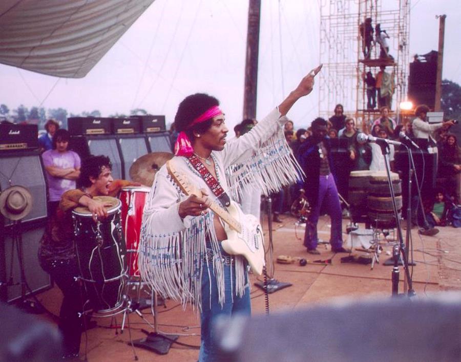 Jimi Hendrix At Woodstock